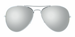 Aerobat - Polarized Classic Aviator Silver (Silver Mirror)