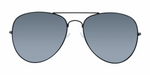 Aerobat - Polarized Classic Aviator Silver (Smoked)