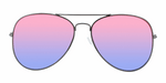 Sunset | PETITE - Classic Aviator Graphite (Rose/Sapphire)