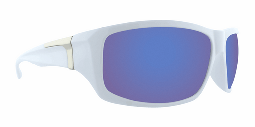 Connor - Classic Sports Wrap White (Ice Blue Mirror)
