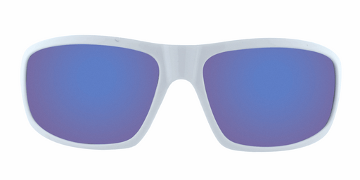 Connor - Classic Sports Wrap White (Ice Blue Mirror)