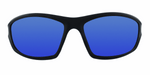 Dustin - Sports Wrap Black & Silver (Ice Blue Mirror)