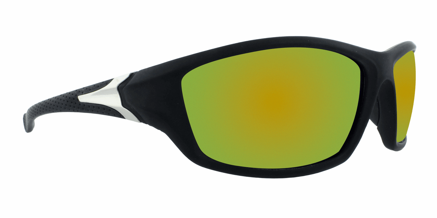 Dustin - Sports Wrap Black & Silver (Sunburst Mirror)