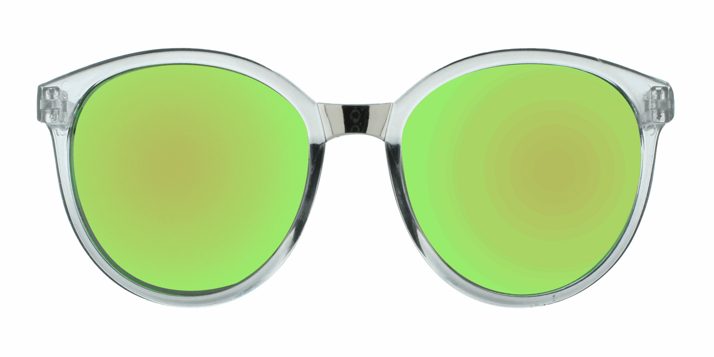 Vickie - Polarized Oversized Fashion Charcoal Translucent (Sunburst Mirror)