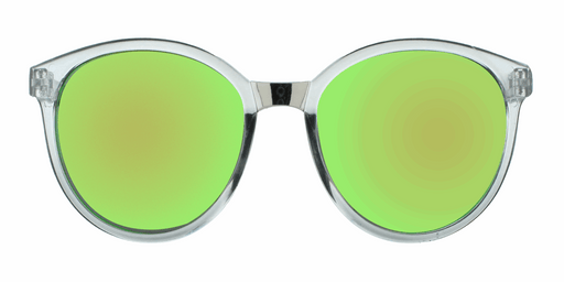 Vickie - Polarized Oversized Fashion Charcoal Translucent (Sunburst Mirror)