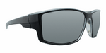 Brandon - Black Sports Wrap with Charcoal Translucent Inner (Silver Mirror)