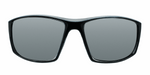 Brandon - Black Sports Wrap with Charcoal Translucent Inner (Silver Mirror)
