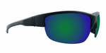 Robbie - Half-Rim Sports Charcoal with Black Accents (Blue Mirror)