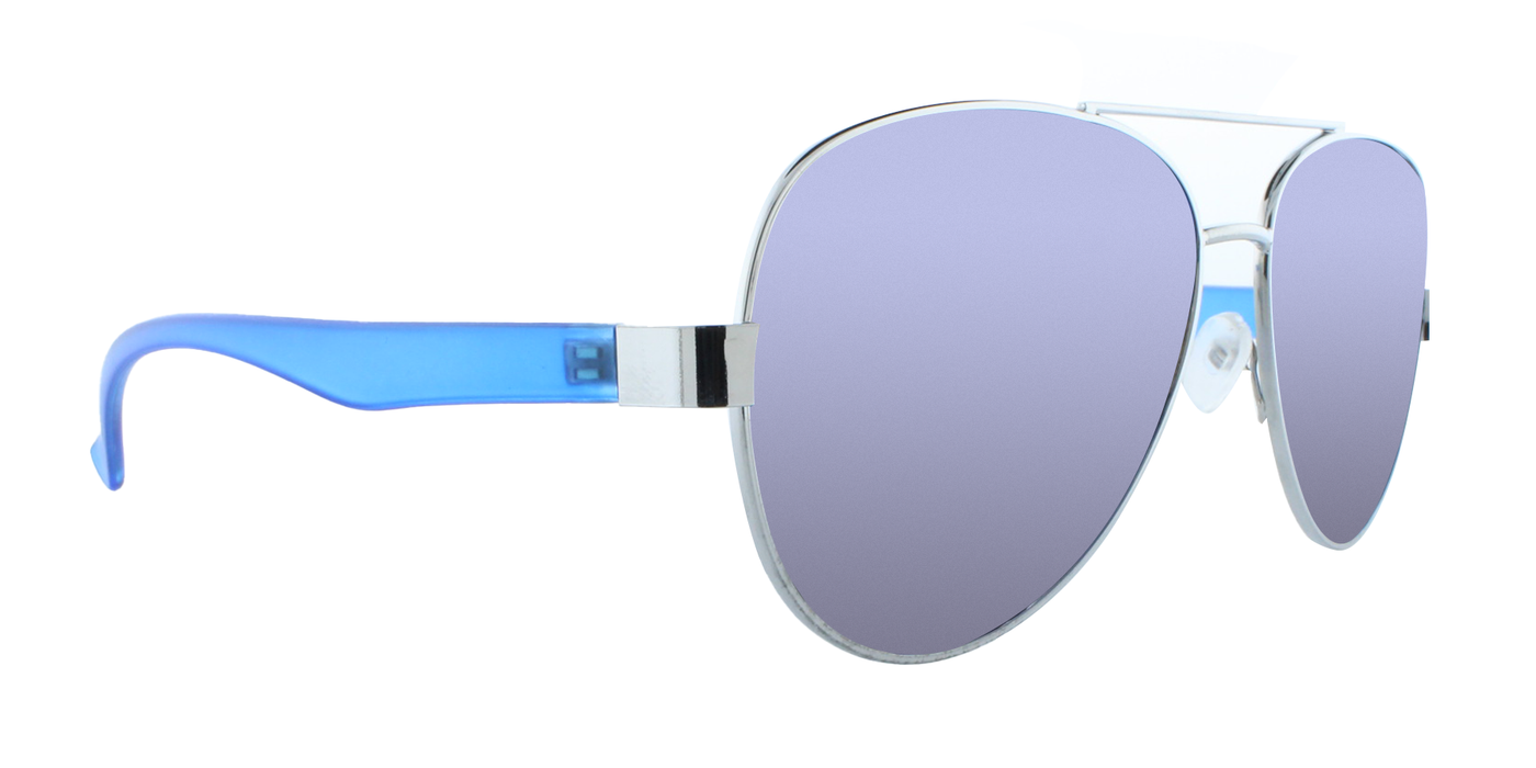 Solace - Polarized Fashion Aviator Blue Matte Finish (Blue Mirror)