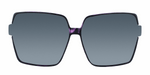 Stella - Oversized Fashion Purple Demi (Smoked)