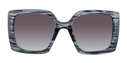Odessa - Oversized Fashion Black Striped (Smoked)