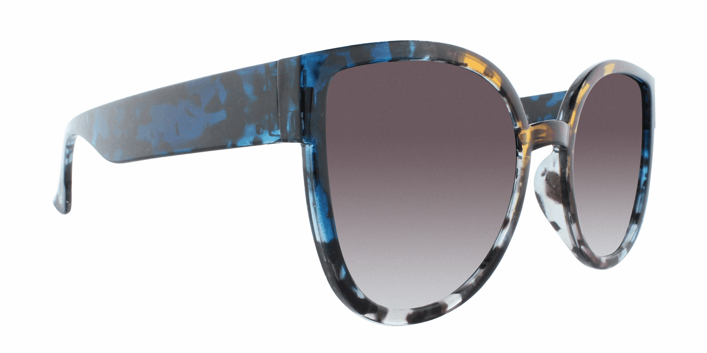 Flora - Translucent Demi Fashion Blue and Amber (Smoked)