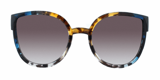 Flora - Translucent Demi Fashion Blue and Amber (Smoked)