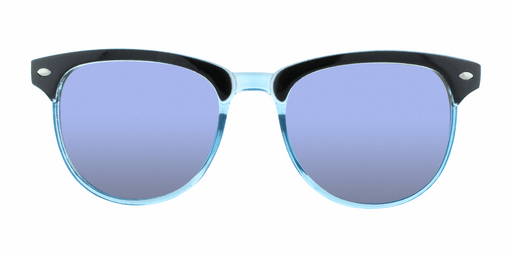 Eclectic - Classic Retro Black with Translucent Blue (Blue Mirror)