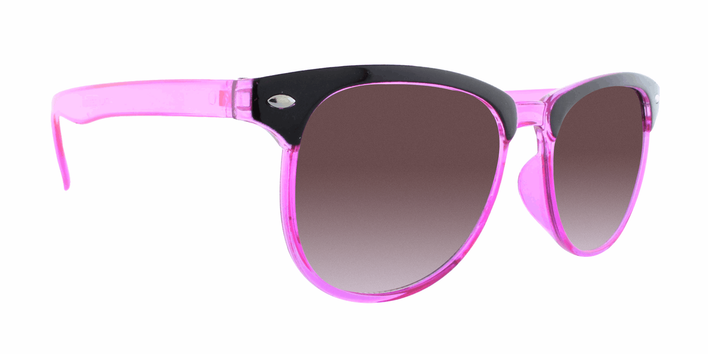 Eclectic - Classic Retro Black with Translucent Pink (Smoked)