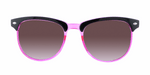 Eclectic - Classic Retro Black with Translucent Pink (Smoked)