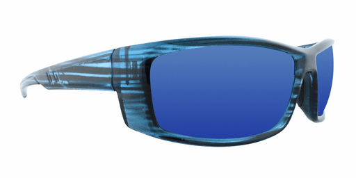 Backyard - Polarized Colorful Sports Wrap Blue Translucent (Ice Blue Mirror)