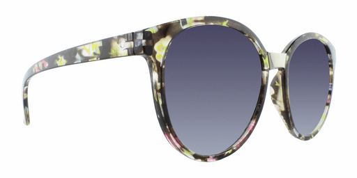 Vickie - Oversized Fashion Green & Black Floral (Smoked)