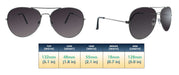 Sunset | PETITE - Classic Aviator Bronze (Sunburst Mirror)