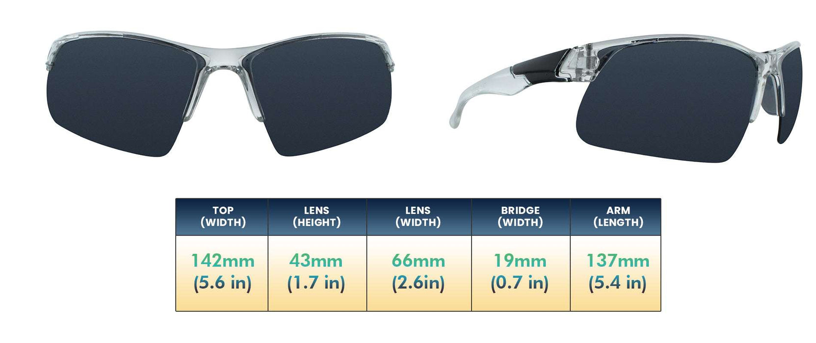 No-Hitter - Polarized Sports Blade Translucent (Smoked)