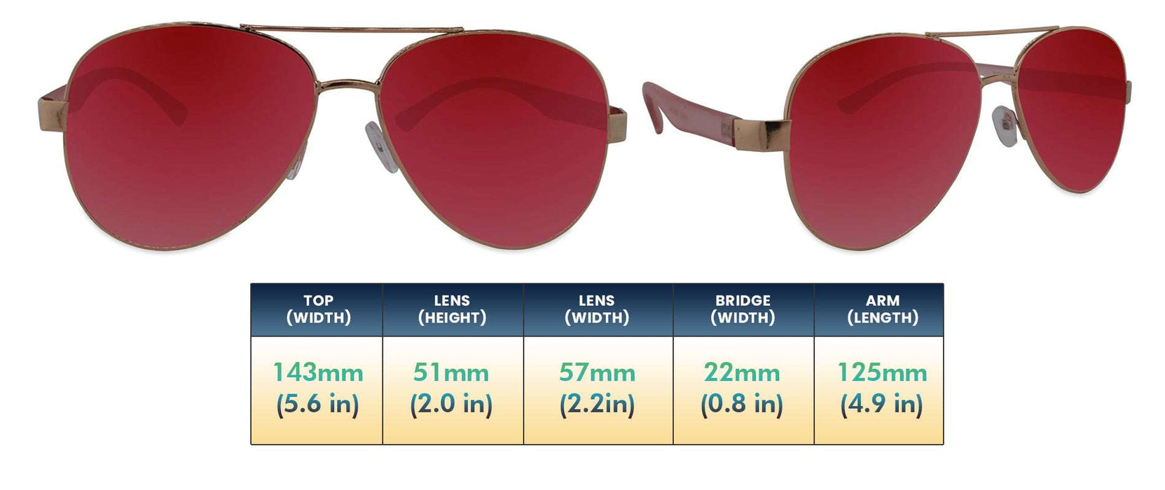 Solace - Polarized Fashion Aviator Purple (Smoked)