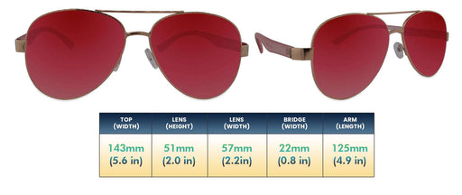 Solace - Polarized Fashion Aviator Purple (Smoked)