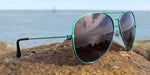Sunset | PETITE - Classic Aviator Green (Smoked)