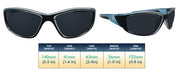 Wheeler - Polarized Classic Sports Wrap Green & Clear (Ocean Blue Mirror)