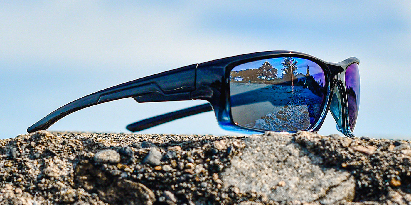 Defiance - Polarized Low-Profile Wrap Blue (Blue Mirror)