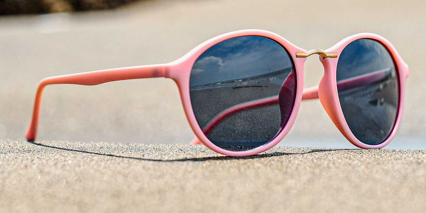 Jackie - Lightweight Fashion with Lime Translucent Frame (Ocean Blue Mirror)