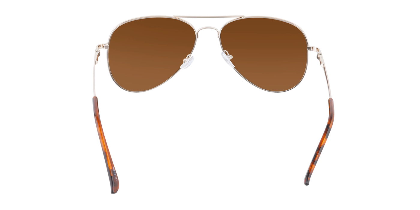 Propeller - Classic Aviator Gold with Tortoise Tips (Amber)