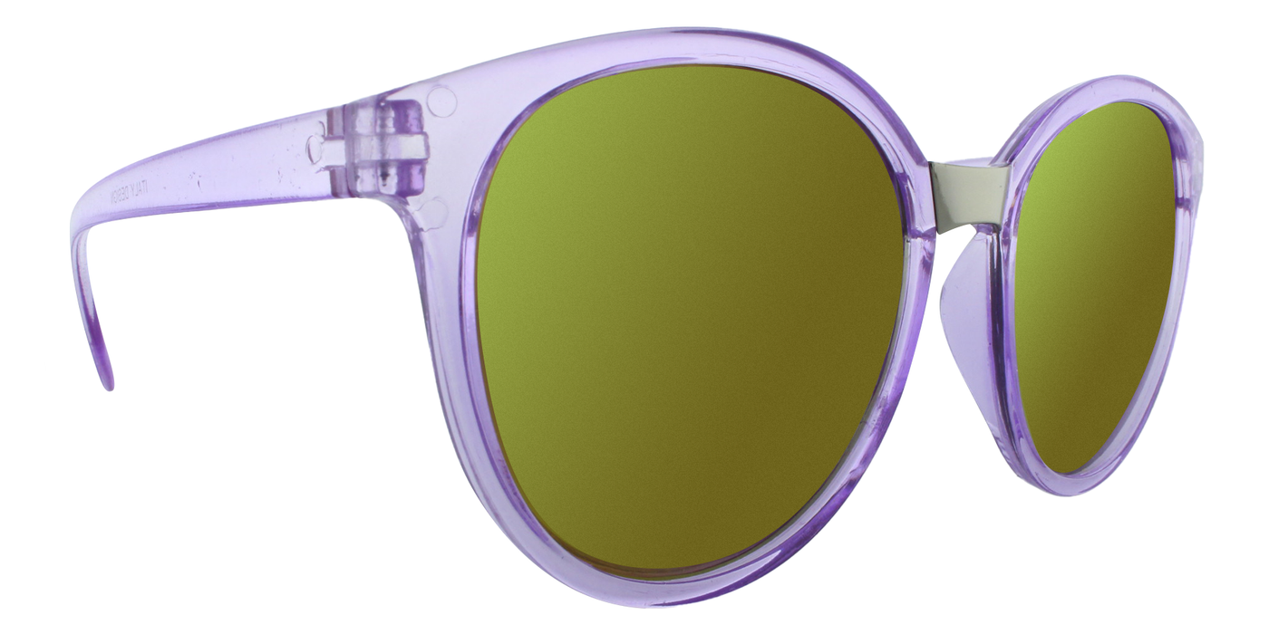 Vickie - Oversized Fashion Lilac Translucent (Pink Mirror)