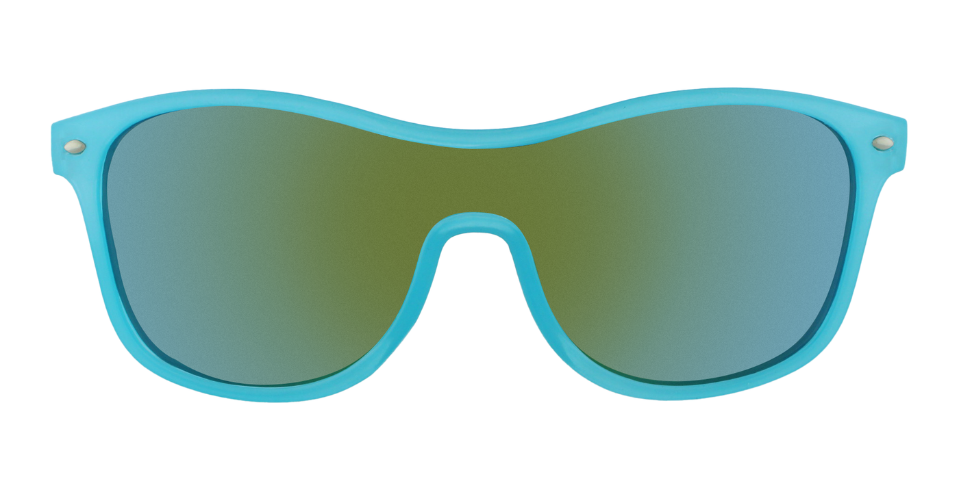 Player - Single Lens Retro Frosted Teal (Gold Mirror)