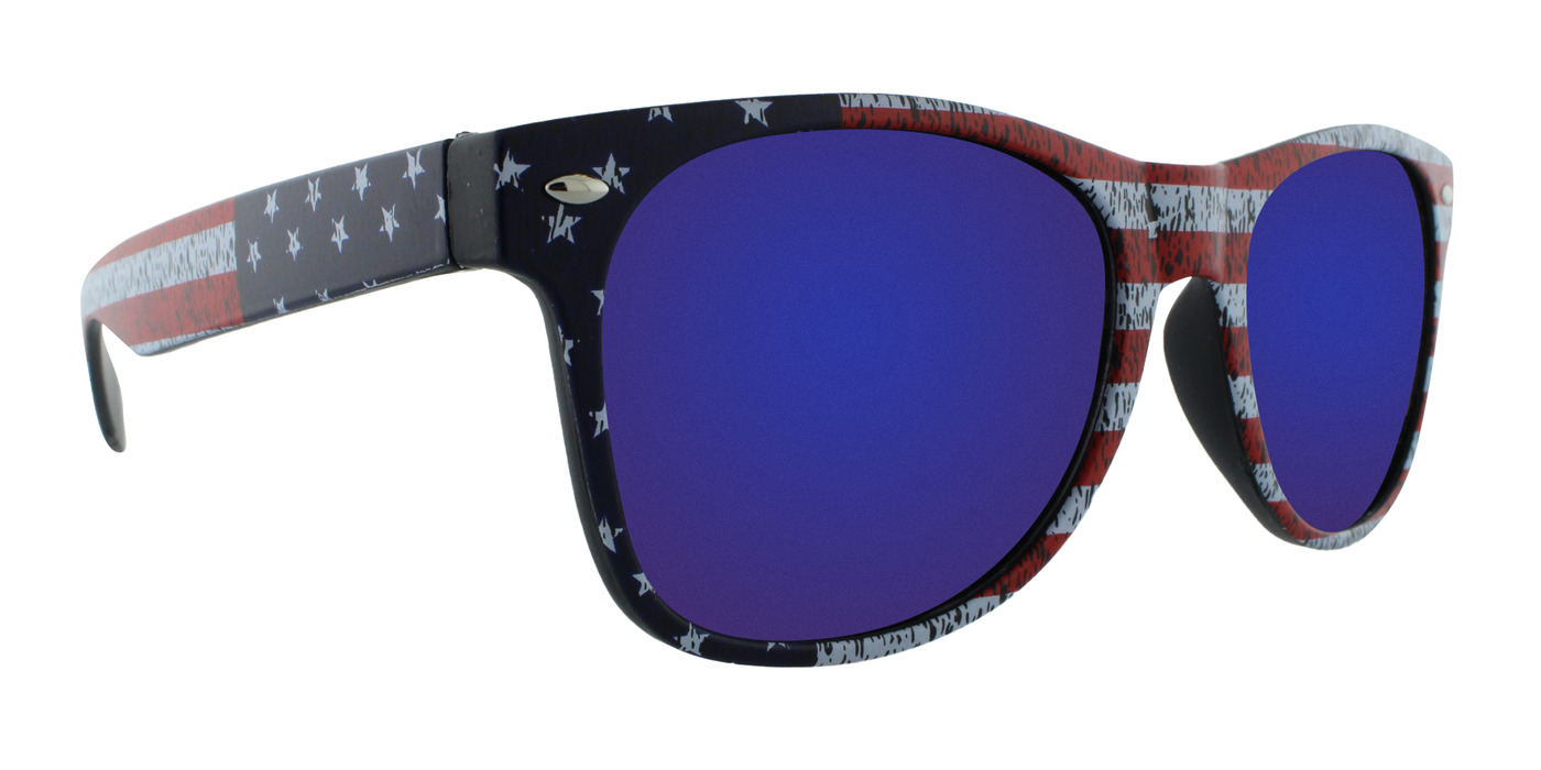 Stars and Stripes - Patriotic Faded (Blue Mirror)