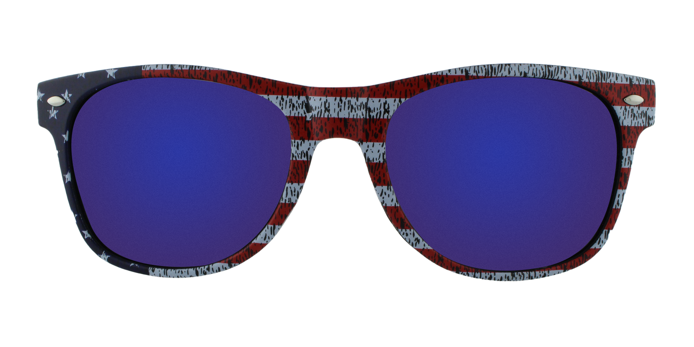 Stars and Stripes - Patriotic Faded (Blue Mirror)