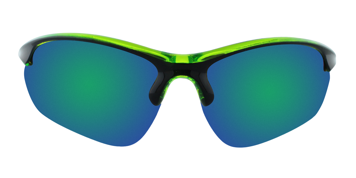 Valance - Colorful Sports Blade Black & Green Translucent (Ocean Blue Mirror)