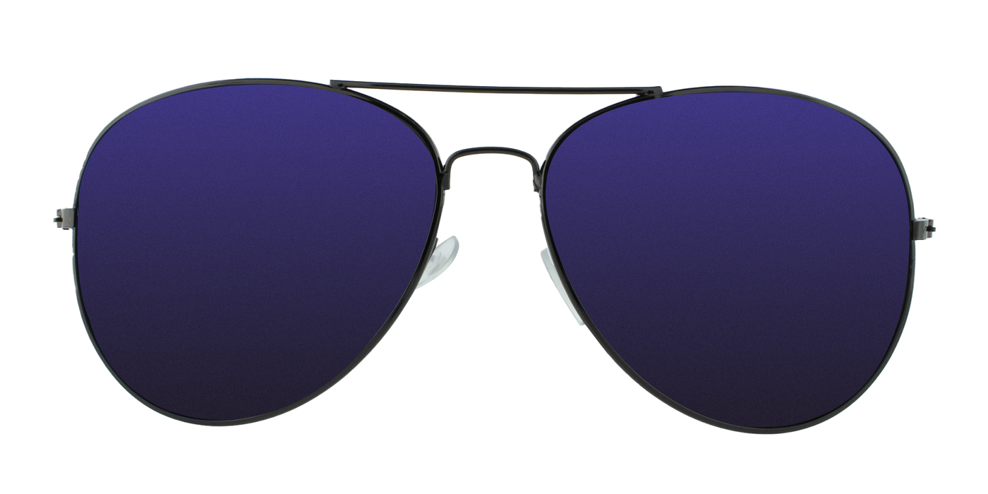 Aerobat - Polarized Classic Aviator Gunmetal (Blue Mirror)