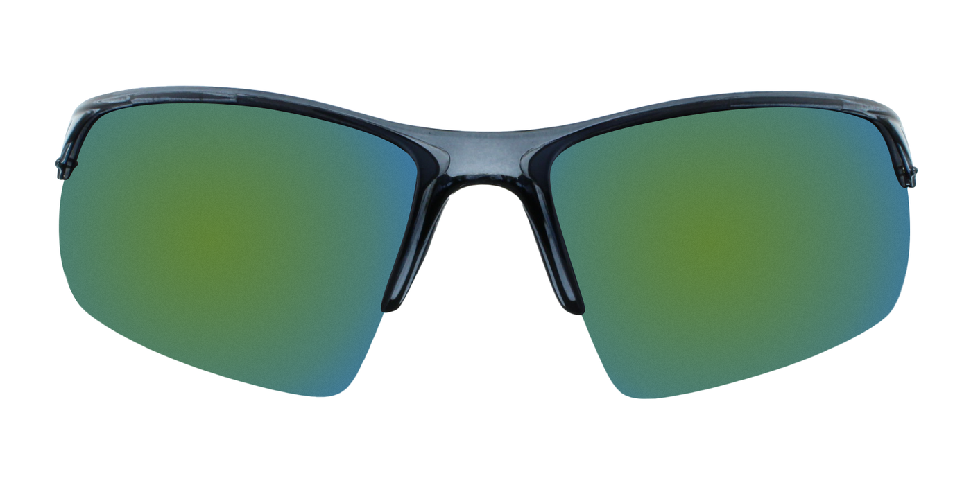 No-Hitter - Polarized Sports Blade Charcoal Translucent (Gold Mirror)