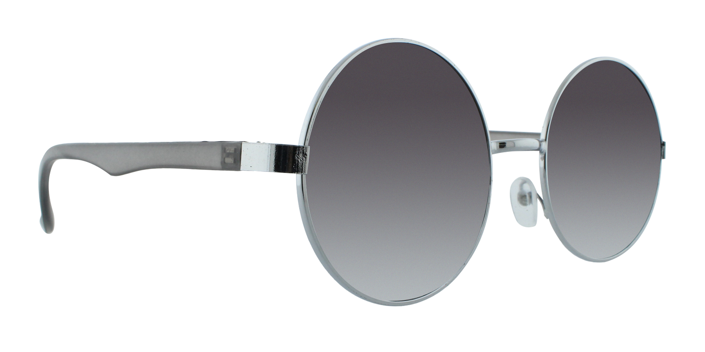 Dusk - Round Fashion Aviator Matte (Silver Mirror)