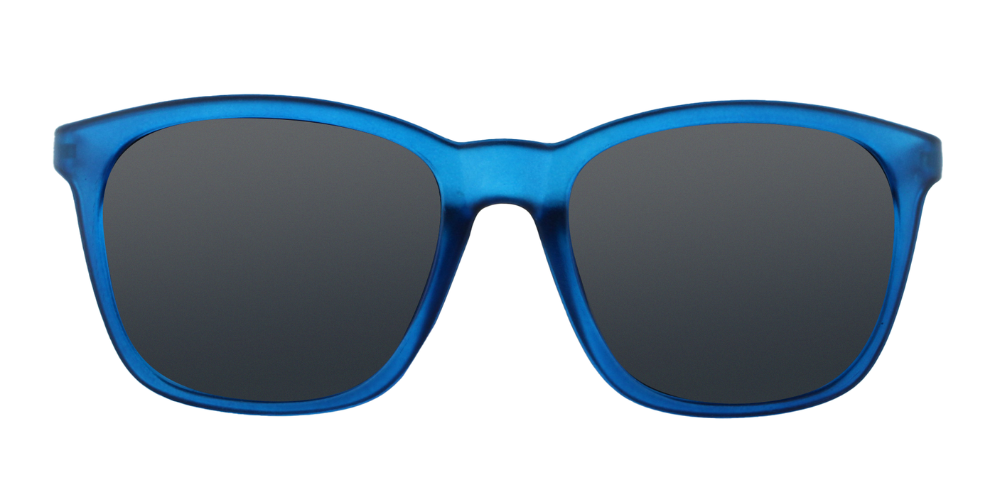 Carew - Translucent Classic Look with Blue Frame (Smoked)
