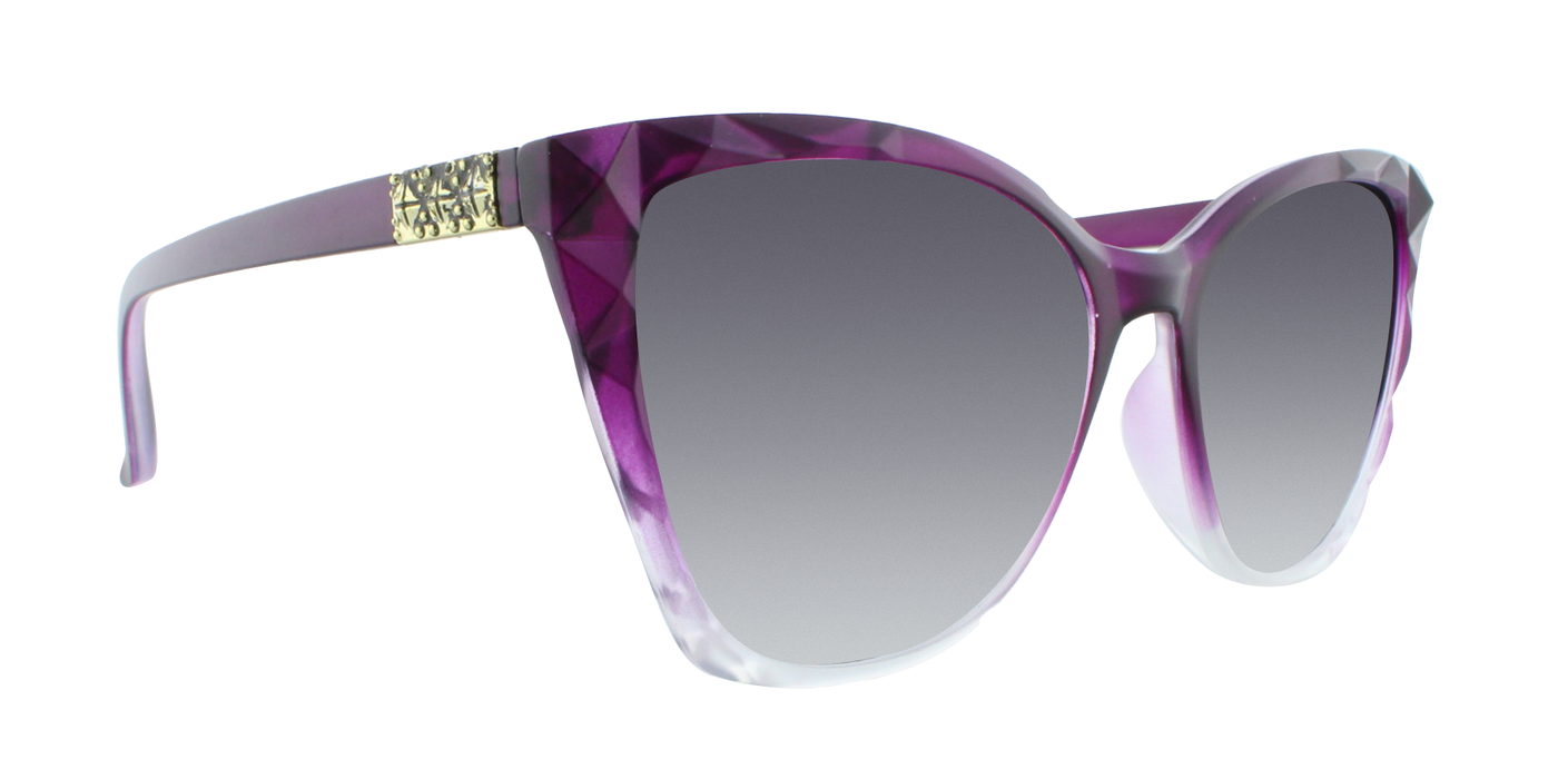 Cleopatra - Polarized Geometric Fashion Purple Fade (Smoked)