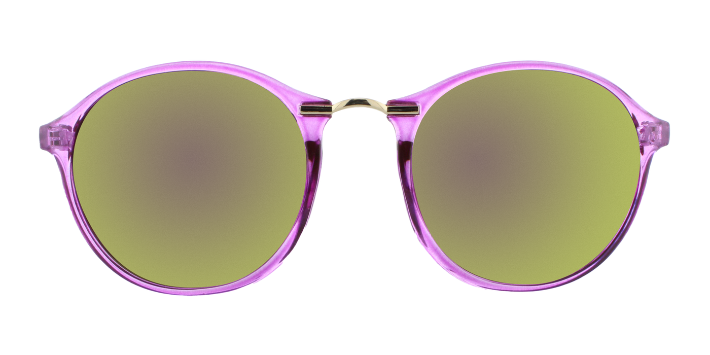 Jackie - Lightweight Fashion with Purple Translucent Frame (Purple Mirror)
