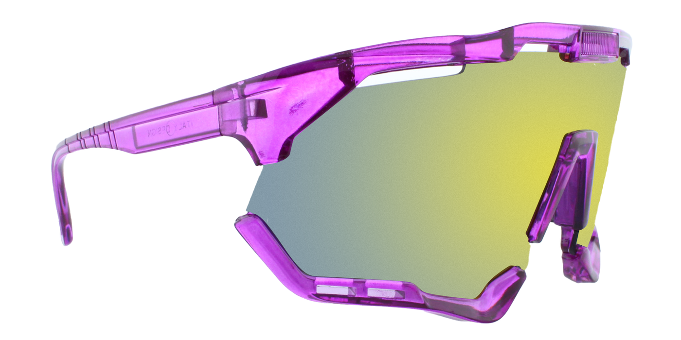 Elapid - Oversized Sports Wrap Purple (Sunburst Mirror)