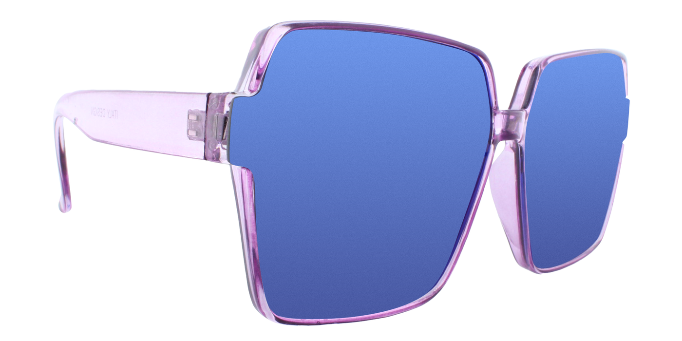 Stella - Oversized Fashion Purple (Ice Blue Mirror)