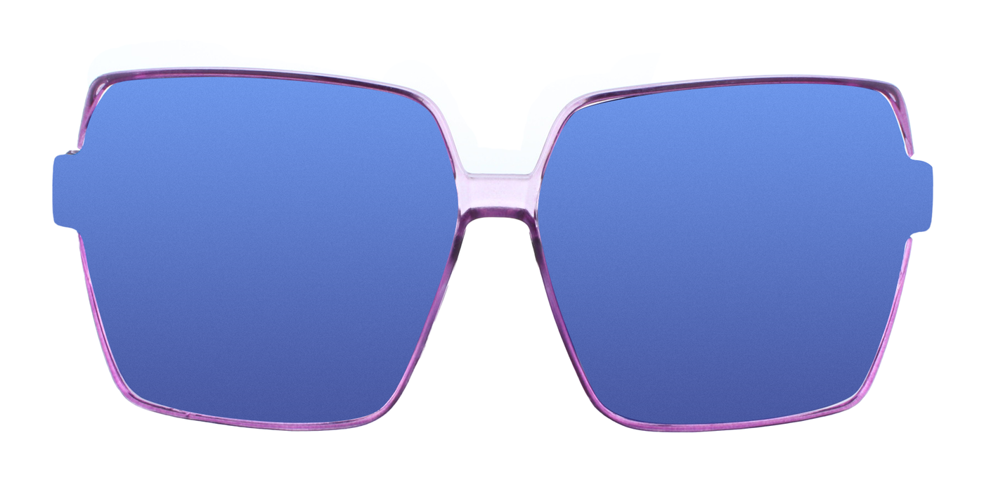 Stella - Oversized Fashion Purple (Ice Blue Mirror)