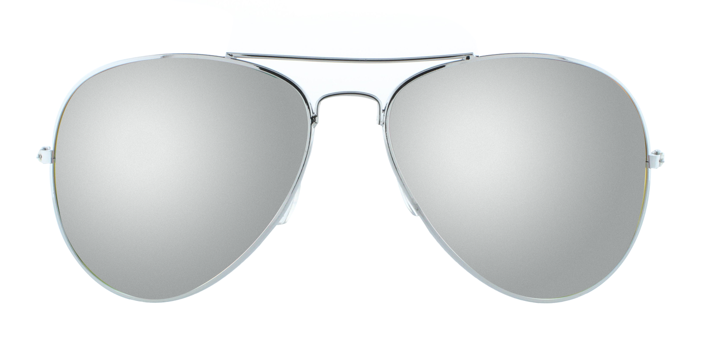 Flyover - Flat Lens Aviator Silver (Silver Mirror)