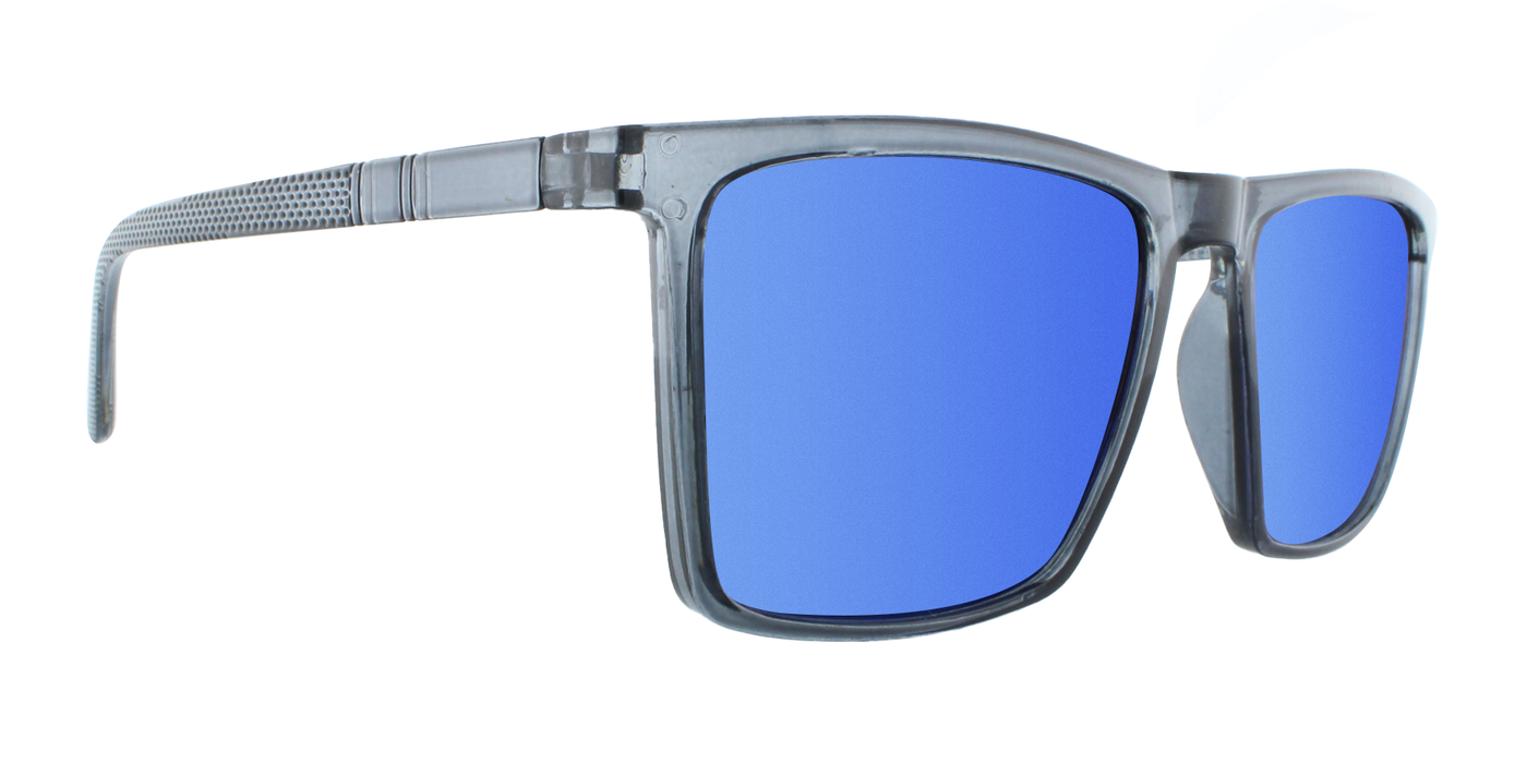 Helix - Polarized Charcoal Translucent (Blue Mirror)