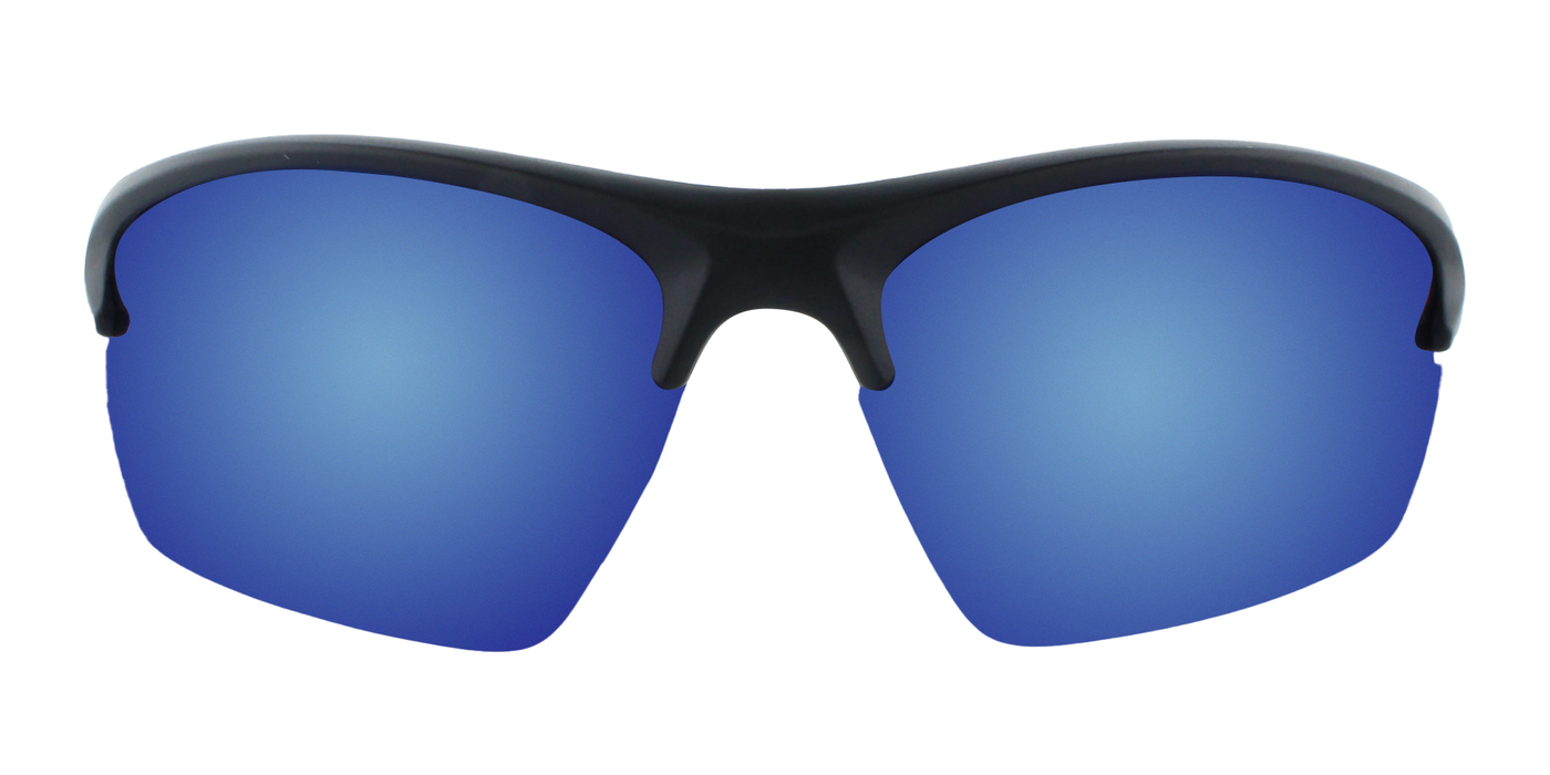 Two-Stroke - Polarized Classic Sports Blade Black (Ice Blue Mirror)