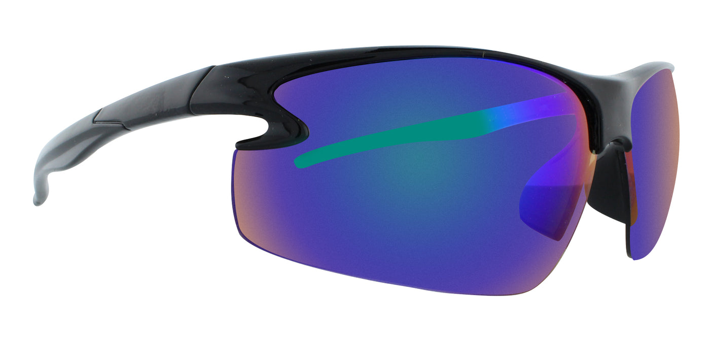 Gladius - Polarized Sports Blade Black (Blue Mirror)