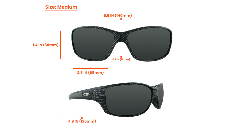 Script - Polarized Sports Wrap Black Frame with Graphite (Ice Mirror)